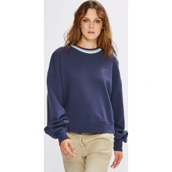 Lee - Bluza. Niebieskie bluzy damskie marki Lee, s, z nadrukiem, z bawełny, bez rękawów, bez kaptura. W wyprzedaży za 179,90 zł.