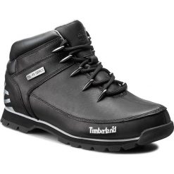 Trapery TIMBERLAND - Euro Sprint A17JR/TB0A17JR0011 Black. Czarne timberki męskie Timberland, ze skóry. W wyprzedaży za 439,00 zł.