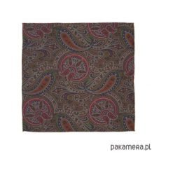 Poszetki męskie: Jedwabna poszetka w paisley