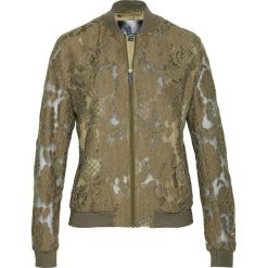 Kurtka bejsbolówka z koronki bonprix zielony khaki. Zielone kurtki damskie bonprix, w koronkowe wzory, z koronki. Za 199,99 zł.