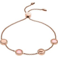 Emporio Armani - Bransoletka. Różowe bransoletki damskie Emporio Armani, z materiału, ze stali. Za 489,90 zł.