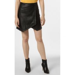 Guess Jeans - Spódnica damska, czarny. Czarne spódniczki damskie Guess Jeans, m, z aplikacjami, z jeansu, kopertowe. Za 349,95 zł.