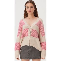 Kardigan oversize - Kremowy. Białe swetry damskie Sinsay, s, bez wzorów. Za 69,99 zł.