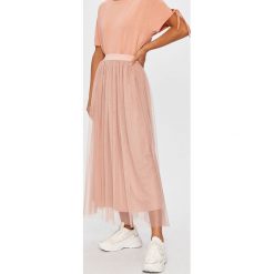 Answear Lab - Spódnica. Różowe spódniczki damskie Answear Lab, na co dzień, s, bez wzorów, z poliesteru, casualowe, maxi, rozkloszowane. Za 149,90 zł.