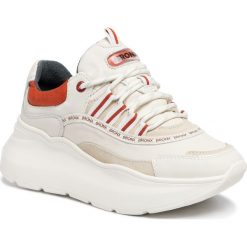 Sneakersy BRONX - Grayson 66265-HC Off White/Rust 3253. Białe półbuty damskie Bronx, ze skóry. W wyprzedaży za 479,00 zł.