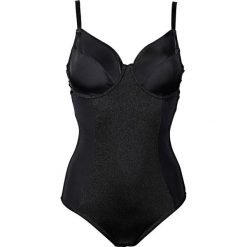 Body wyszczuplające Level 2 bonprix czarny. Czarne body damskie marki bonprix, z haftami. Za 89,99 zł.