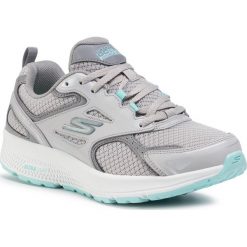 Buty SKECHERS - Go Run Consistent 128075/GYTQ Gray/Turquoise. Szare buty sportowe damskie Skechers, bez wzorów, ze skóry, sportowe, na fitness i siłownię. Za 259,00 zł.