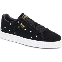Sneakersy PUMA - Suede Pearl Studs Wn's 369934 01 Puma Black/Puma Team Gold. Czarne półbuty damskie Puma, bez wzorów, ze skóry, bez obcasa, na płaskiej podeszwie, bez zapięcia. W wyprzedaży za 229,99 zł.