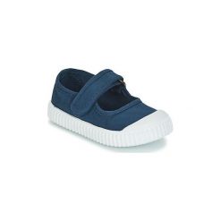 Baleriny Dziecko Victoria MERCEDES VELCRO LONA. Niebieskie baleriny dziewczęce Victoria, bez wzorów, bez obcasa. Za 118,20 zł.