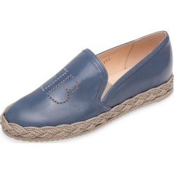Espadryle i Oxfordki Ballin. Szare espadryle damskie Ballin, bez wzorów, ze skóry, bez obcasa. Za 1160,00 zł.