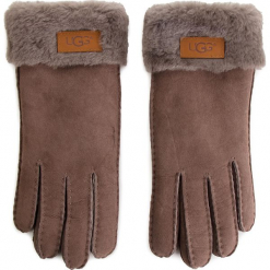Rękawiczki Damskie UGG - W Turn Cuff Glove 17369 Stormy Grey. Brązowe rękawiczki damskie marki Ugg, ze skóry. Za 639,00 zł.