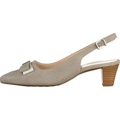 Buty ślubne damskie: Czółenka w kolorze szarym
