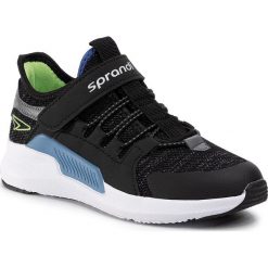 Sneakersy SPRANDI - CP40-9492 Black. Czarne trampki chłopięce Sprandi, bez wzorów, ze skóry ekologicznej, na rzepy. Za 99,99 zł.