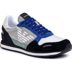 Sneakersy EMPORIO ARMANI - X4X215 XL200 R873 Black/Oxide/Navy/Pis. Szare sneakersy męskie Emporio Armani, bez zapięcia. W wyprzedaży za 549,00 zł.