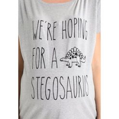 T-shirty damskie: JoJo Maman Bébé STEGASAURUS SLOGAN TEE Tshirt z nadrukiem grey