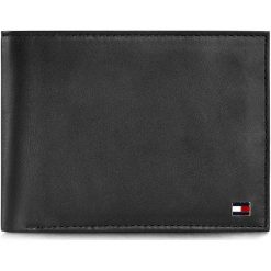 Duży Portfel Męski TOMMY HILFIGER - Eton Cc And Coin Pocket AM0AM00651 Black 002. Czarne portfele męskie marki TOMMY HILFIGER, bez wzorów, ze skóry. Za 299,00 zł.