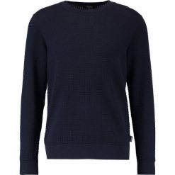 Calvin Klein SASMA STRUCTURED Sweter blue. Niebieskie kardigany męskie marki Calvin Klein, m, z bawełny. W wyprzedaży za 449,10 zł.
