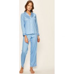 Lauren Ralph Lauren - Piżama. Niebieskie piżamy damskie Lauren Ralph Lauren, s, bez wzorów, z bawełny, bez rękawów. Za 499,90 zł.