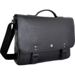 Skórzana torba / teczka na laptopa 15" 2JUS by DAAG Stone 1 czarna - Czarny. Czarne torby na laptopa daag, ze skóry. Za 399,99 zł.