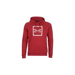 Bluzy Under Armour RIVAL FLEECE LOGO HOODIE. Czerwone bluzy męskie Under Armour, s, bez wzorów, bez kołnierzyka, bez rękawów, bez kaptura. Za 191,20 zł.