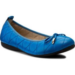 Baleriny LA BALLERINA - 607-20 Nap Blu Royal. Niebieskie baleriny damskie La Ballerina, bez wzorów, ze skóry, bez obcasa, bez zapięcia. W wyprzedaży za 199,00 zł.