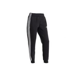 Spodnie chłopięce czarne z 3 paskami. Czarne spodnie chłopięce Adidas, w paski, z bawełny, sportowe. Za 159,99 zł.