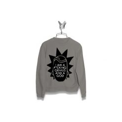 Bluza Rick I am Genius Damska. Szare bluzy damskie marki Failfake, xxl, bez wzorów, bez rękawów, bez kaptura. Za 160,00 zł.