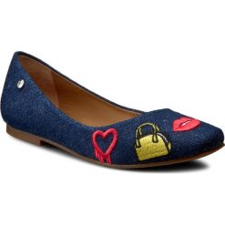 Baleriny damskie: Baleriny KAZAR – Alyssa 28461-TK-19 Granat