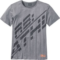 T-shirty męskie z nadrukiem: T-shirt funkcyjny Slim Fit bonprix szary melanż z nadrukiem