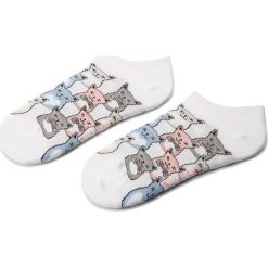 Skarpetki damskie: Skarpety Niskie Damskie FREAK FEET – SKOT-WHT Biały Kolorowy