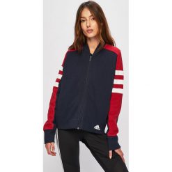 Adidas Performance - Bluza. Niebieskie bluzy damskie adidas Performance, s, bez wzorów, z bawełny, bez rękawów, bez kaptura. W wyprzedaży za 219,90 zł.