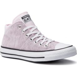 Trampki CONVERSE - Ctas Madison Mid 563450C Pink Foam/White/Black. Różowe półbuty damskie Converse, bez wzorów, z gumy, bez zapięcia. W wyprzedaży za 159,00 zł.