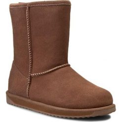 Buty EMU AUSTRALIA - Paterson Lo W10771 Oak 2015. Pomarańczowe kozaki damskie marki EMU Australia, z wełny, na niskim obcasie, bez zapięcia. W wyprzedaży za 469,00 zł.
