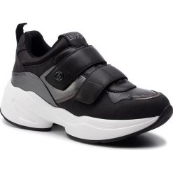 Sneakersy LIU JO - Jog 10 B69043 TX060 Black 22222. Czarne półbuty damskie Liu Jo, ze skóry ekologicznej. W wyprzedaży za 529,00 zł.