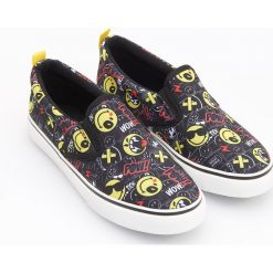 Tenisówki typu slip on - smiley company - Czarny. Czarne trampki dziewczęce Reserved. W wyprzedaży za 49,99 zł.