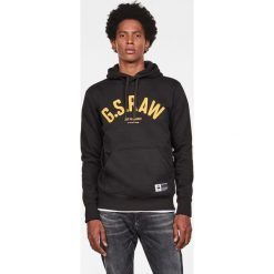 G-Star Raw - Bluza. Czarne bluzy męskie G-Star RAW, s, z aplikacjami, z bawełny, retro, z kapturem, bez rękawów, z kapturem. W wyprzedaży za 379,90 zł.