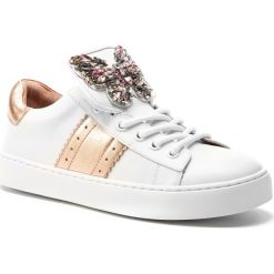 Sneakersy TWINSET - 191TCP10J Bianco Ottico 00001. Białe półbuty damskie Twinset, ze skóry. W wyprzedaży za 589,00 zł.