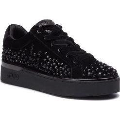 Sneakersy LIU JO - Silvia 03 B69017 TX010 Nero 22222. Czarne półbuty damskie Liu Jo, na co dzień, z aplikacjami, ze skóry, bez obcasa, na płaskiej podeszwie, bez zapięcia. Za 759,00 zł.