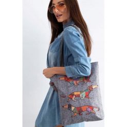 Torebka damska shopper bag Lorenti Sunny Jocker 019 - Szary. Szare torby damskie na zakupy LORENTI, biznesowe. Za 74,99 zł.