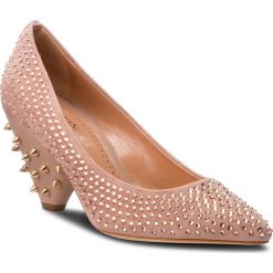 Półbuty TWINSET - Decollete CA8TLC Pale Pink 03025. Różowe półbuty damskie Twinset, z aplikacjami, ze skóry, eleganckie, bez obcasa, na obcasie, bez zapięcia. W wyprzedaży za 859,00 zł.