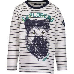 Blue Seven - Longsleeve dziecięcy 92-128 cm. Białe t-shirty chłopięce Blue Seven, z nadrukiem, z bawełny, z długim rękawem. W wyprzedaży za 29,90 zł.