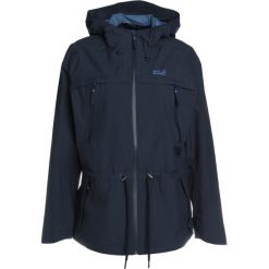Jack Wolfskin FAIRVIEW JACKET Kurtka hardshell midnight blue. Niebieskie kurtki damskie Jack Wolfskin, s, bez wzorów, z materiału, sportowe, bez kaptura. W wyprzedaży za 419,50 zł.