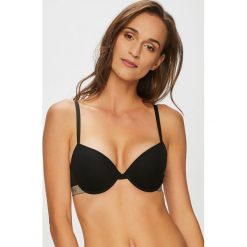 Emporio Armani - Biustonosz. Białe biustonosze Emporio Armani, z nadrukiem, z elastanu. Za 219,90 zł.