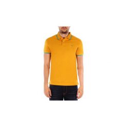 Koszulki polo z krótkim rękawem Harmont Blaine POLO DOPPIO RIGO. Żółte koszulki męskie Harmont Blaine, xxl, bez wzorów, polo, z krótkim rękawem, krótkie. Za 454,71 zł.