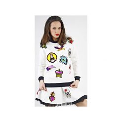 Bluza LIKE A PRAYER biała. Białe bluzy damskie Missspark, s, z nadrukiem, z bawełny. Za 249,00 zł.