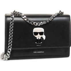 Torebka KARL LAGERFELD - 205W3057 Black. Czarne torebki klasyczne damskie KARL LAGERFELD, bez wzorów, ze skóry, wizytowe, bez dodatków. Za 1429,00 zł.