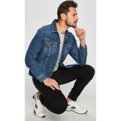 Lee - Kurtka. Niebieskie płaszcze męskie marki Lee, s, bez wzorów, z bawełny, krótkie, bez kaptura. Za 399,90 zł.