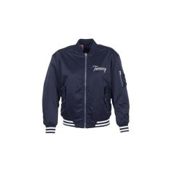 Kurtki krótkie Tommy Jeans TJW REVERSIBLE BOMBER 29. Niebieskie kurtki damskie Tommy Jeans, s, bez wzorów, z jeansu, krótkie, bez kaptura. Za 549,50 zł.