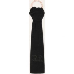 Armani Exchange - Szalik. Czarne szaliki damskie Armani Exchange, bez wzorów, z elastanu. W wyprzedaży za 239,90 zł.