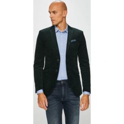 Premium by Jack&Jones - Marynarka. Zielone garnitury męskie Premium by Jack&Jones, bez wzorów, z bawełny, eleganckie. W wyprzedaży za 319,90 zł.